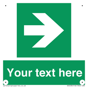 Custom Arrow Right Sign